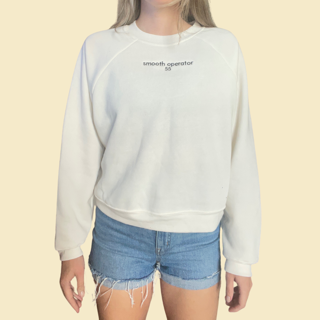 Smooth Operator Crop Style Sweatshirt